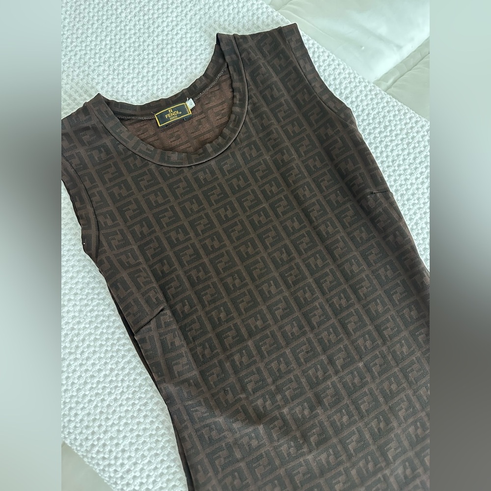 Fendi Monogram Logo Dress